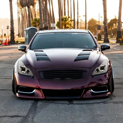 Infiniti G37 - 2008 to 2013 - 2 Door Coupe [All] (Projector, Fiber Optic LED Sequential Accent Lights) (Only Compatible with OEM HID Lights) (Includes Built-In Projector Fog Lights) (For Models Without AFS)