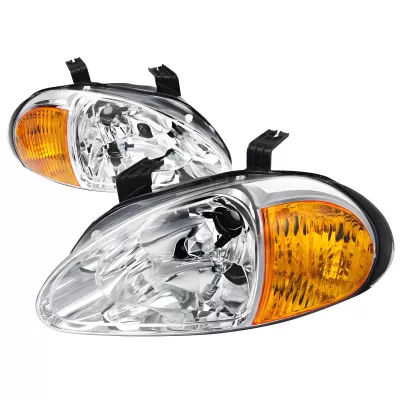 Honda Del Sol - 1993 to 1997 - Coupe [All] (Factory OEM Style) (One Piece With Amber Corner Lens)