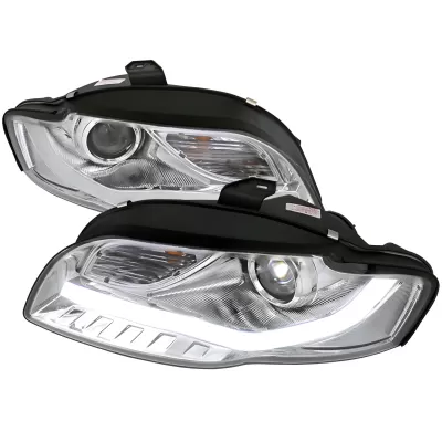 Audi A4 - 2006 to 2008 - All [All] (R8 Style) (Projector, LED Lights) (Not Compatible With OEM HID Lights)