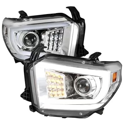 Toyota Tundra - 2014 to 2021 - All [All] (Projector, LED C-Bar Accent Lights) (Without Factory LED Strip) (Without Level Adjuster)