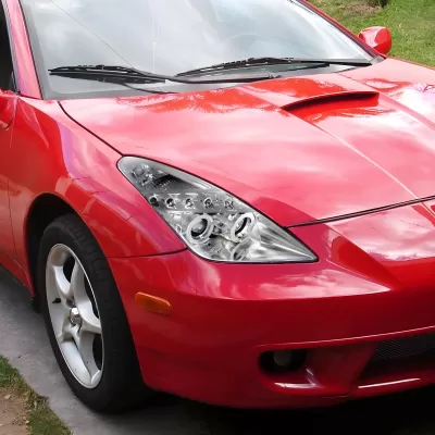 Toyota Celica - 2000 to 2005 - Hatchback [All] (Projector With Halo, LED Accent Lights) (TM Style) (Not Compatible With OEM HID Lights)