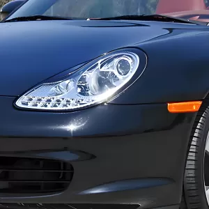 Porsche Boxster - 1997 to 2004 - Convertible [All] (Projector, LED Turn Signal Strip) (Not Compatible With OEM HID Lights)