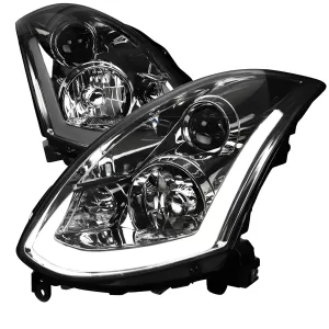 Infiniti G35 - 2003 to 2005 - 2 Door Coupe [All] (G Style) (Projector, LED Sequential Lights) (Only Compatible with OEM HID Lights)