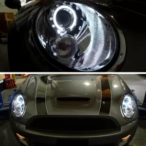 Mini Cooper - 2007 to 2013 - All [All] (Projector With Halo, LED Accent Lights) (Not Compatible With OEM HID Lights)