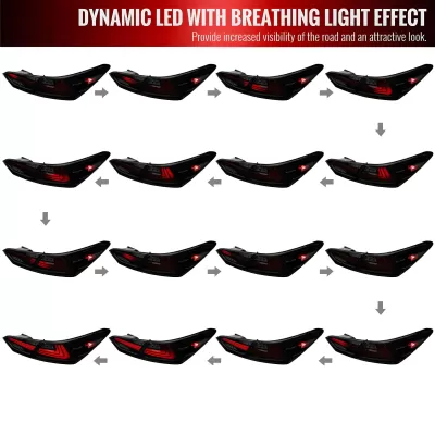 Toyota Camry - 2018 to 2022 - Sedan [All] (Gloss Black) (Smoked Lens) (Sequential LED Lights)