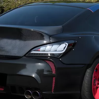 Hyundai Genesis - 2011 to 2016 - 2 Door Coupe [All] (Matte Black With White LED Bars) (Sequential LED Lights)
