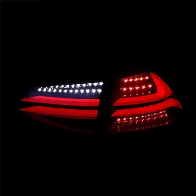 Volkswagen Golf - 2015 to 2017 - All [All] (Gloss Black) (White LED Tube) (Smoked Lens) (Pre-Facelift Models)