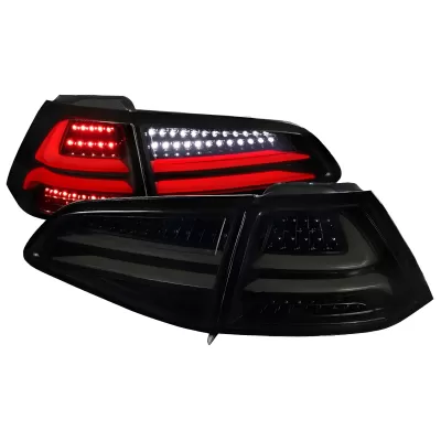 Volkswagen Golf - 2015 to 2017 - All [All] (Gloss Black) (White LED Tube) (Smoked Lens) (Pre-Facelift Models)