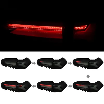 Toyota RAV4 - 2019 to 2024 - SUV [All] (Gloss Black) (Smoked Lens) (White LED Tube) (Sequential LED Lights)