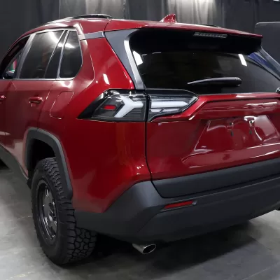 Toyota RAV4 - 2019 to 2025 - SUV [All] (Gloss Black) (Clear Lens) (White LED Tube) (Sequential LED Lights)