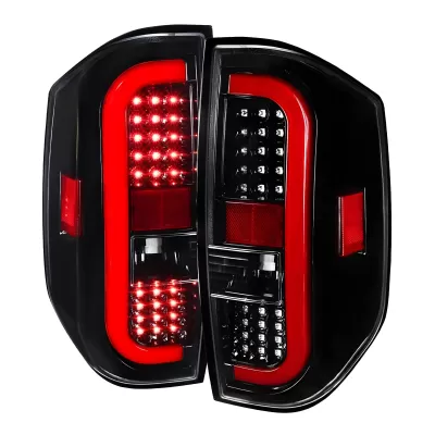 Toyota Tundra - 2014 to 2021 - All [All] (Jet Black) (Red LED Tube)