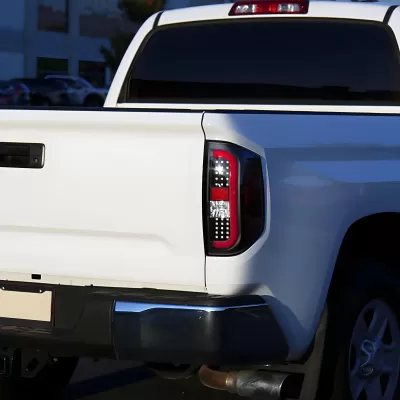 Toyota Tundra - 2014 to 2021 - All [All] (Matte Black) (Red LED Tube) (Sequential LED Lights)