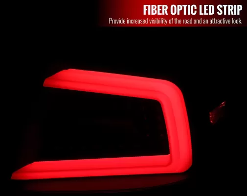 Subaru Impreza - 2011 to 2014 - Sedan [WRX, WRX Limited, WRX Premium] (Matte Black) (Clear Lens) (Red LED Bar) (Sequential LED Lights)