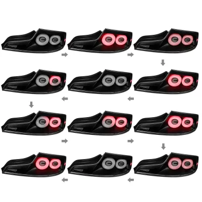 Infiniti G35 - 2003 to 2007 - 2 Door Coupe [All] (Matte Black) (White LED Tube) (Sequential LED Lights)