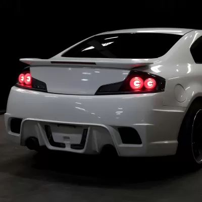 Infiniti G35 - 2003 to 2007 - 2 Door Coupe [All] (Matte Black) (White LED Tube) (Sequential LED Lights)