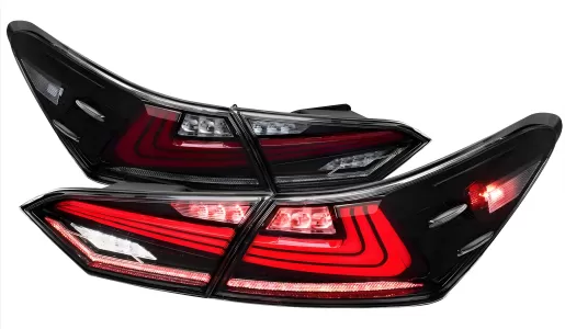 Toyota Camry - 2018 to 2022 - Sedan [All] (Jet Black) (Clear Lens) (Sequential LED Lights)