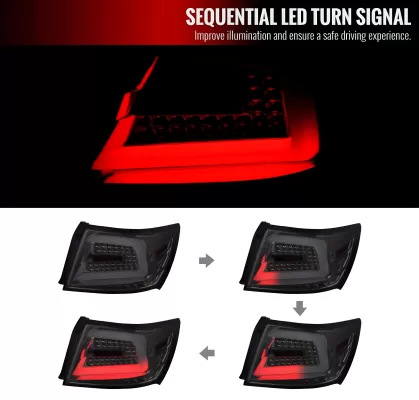 Subaru Impreza - 2011 to 2014 - Sedan [WRX, WRX Limited, WRX Premium] (Smoked Lens) (Sequential LED Lights)