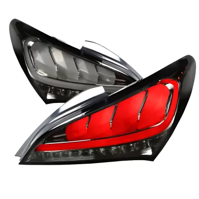 Hyundai Genesis - 2010 to 2016 - 2 Door Coupe [All] (Smoked Lens With White LED Bars) (Sequential LED Lights)