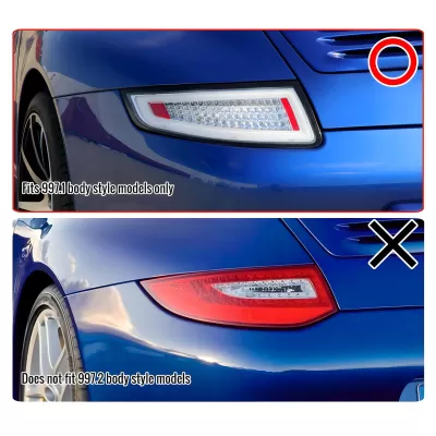 Porsche 911 - 2005 to 2008 - All [All] (Smoked) (Red Parking Light)