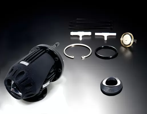 Universal (SSQV4 BOV With Adapter Flange) (Black Edition) (Stainless Steel Flange for 2