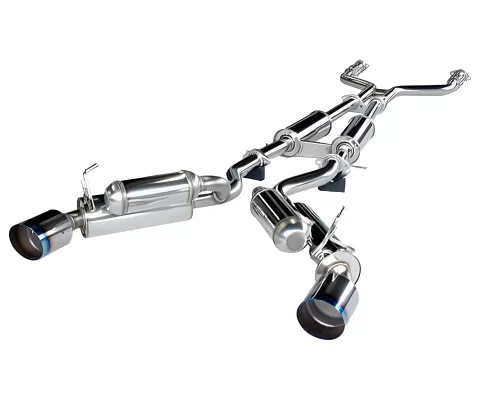 Infiniti Q60 - 2014 to 2015 - Coupe [All] (Full Dual) (Burnt Titanium Tips) (For Models With Rear Active Steering)