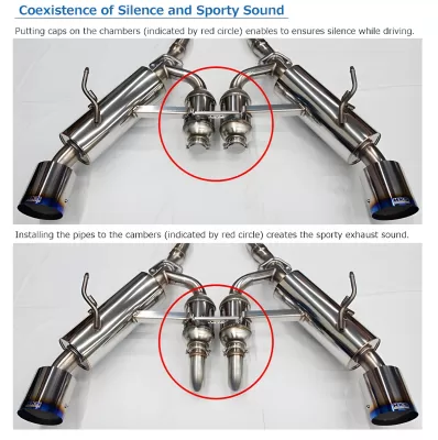 Infiniti Q50 - 2014 to 2015 - Sedan [All] (Full Dual) (Adjustable Burnt Titanium Tips)