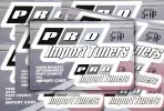 General Representation Audi RS3 PRO Import Tuners Die Cut Vinyl Decals