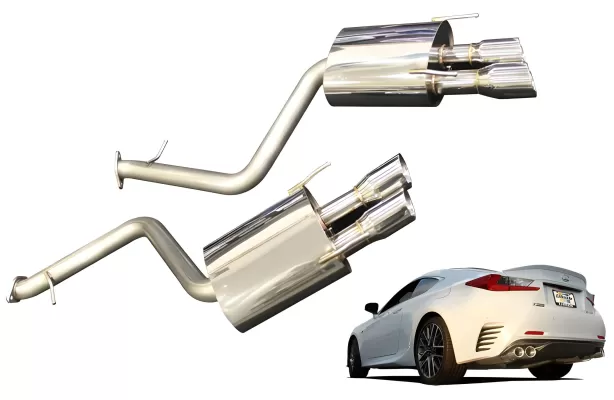 Lexus RC 350 - 2015 to 2025 - Coupe [All] (Quad Tips) (Axle-Back System)