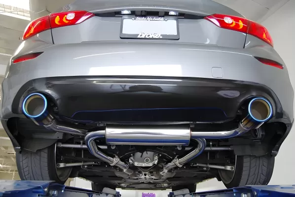 Infiniti Q50 - 2014 to 2015 - Sedan [All] (Dual Burnt Titanium Rolled Tips)