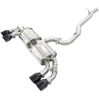 Volkswagen Golf R - 2022 to 2026 - Hatchback [All] (Quad Black Straight Cut Tips)