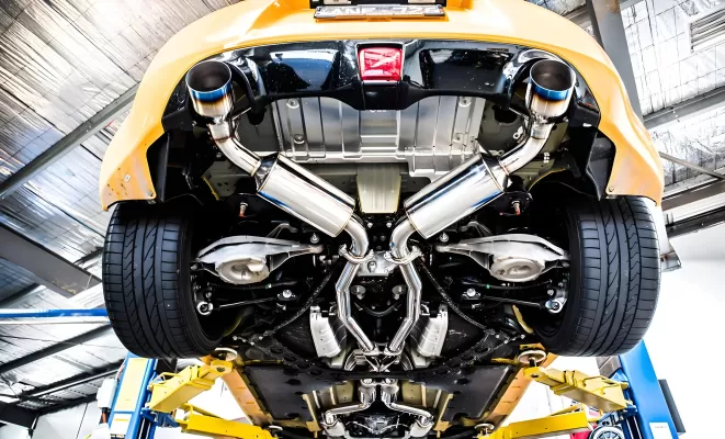 Nissan 370Z - 2009 to 2020 - All [All] (Dual Burnt Titanium Tips)