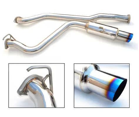 Subaru WRX STI - 2015 to 2021 - Sedan [All] (Single Burnt Titanium Tip) (No Resonator)