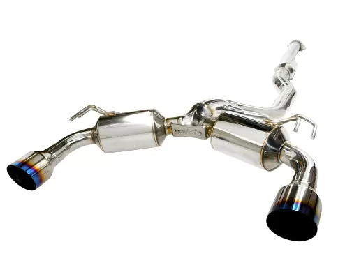 Mitsubishi Lancer Evo - 2008 to 2015 - Sedan [All] (Dual Burnt Titanium Tips)