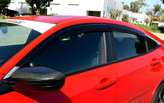 Honda Civic - 2016 to 2021 - 4 Door Sedan [All] (MG Style) (Blacked Out) (4 Piece Set) (Injection Mold Version)