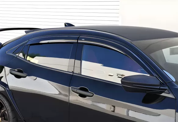 Honda Civic - 2017 to 2021 - 4 Door Hatchback [All] (MG Style) (Blacked Out) (4 Piece Set) (Injection Mold Version)