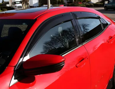 Honda Civic - 2017 to 2021 - 4 Door Hatchback [All] (Blacked Out) (4 Piece Set) (With Clips)