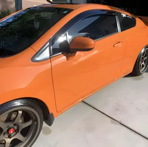 2012 Honda Civic PRO Design Side Window Visors / Deflectors