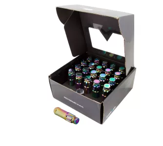 Universal (12 x 1.5) (20 Lug Nut Set) (Neo Chrome) (Locking)