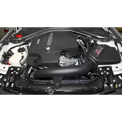 BMW 3 Series - 2012 to 2015 - 2 Door Convertible [All Except 328i 3.0L] _or_ 2 Door Coupe [335i, 335i xDrive, 335is] _or_ 4 Door Sedan [335i, 335i xDrive] (Black) (With Filter Box)