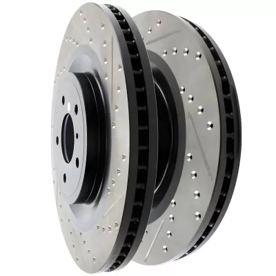 Nissan 370Z - 2009 to 2020 - All [All] (Front Pair) (With Sport Brakes) (Drilled and Slotted)