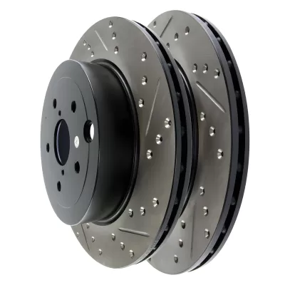 Subaru WRX STI - 2008 to 2014 - All [All] (Rear Pair) (Drilled and Slotted)