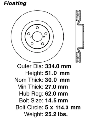 Lexus IS 350 - 2011 to 2013 - Sedan [All] (Front Pair) (US Spec)