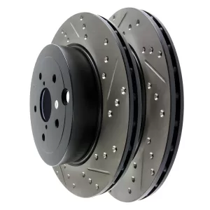 Subaru WRX STI - 2008 to 2014 - All [All] (Rear Pair) (Drilled and Slotted)