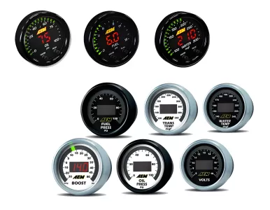 General Representation 2002 Nissan Maxima AEM Digital Gauges