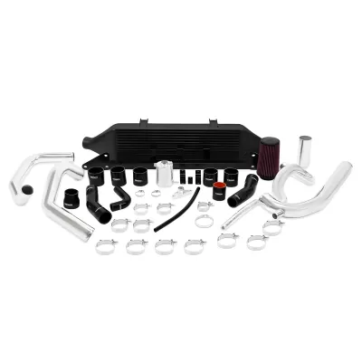 Subaru Impreza - 2002 to 2007 - All [WRX 2.0L, WRX 2.5L, WRX Limited, WRX TR] (Front Mount Kit) (Black Intercooler Core With Polished Piping) (With Intake)