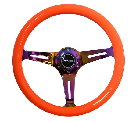 Universal (Neon Orange Rim, Neochrome Spokes) (350mm Diameter) (1.5