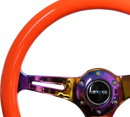 Universal (Neon Orange Rim, Neochrome Spokes) (350mm Diameter) (1.5