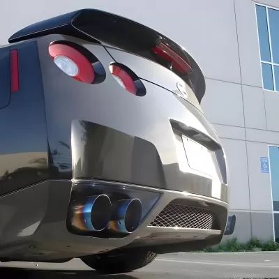 Nissan GTR - 2009 to 2024 - Coupe [All] (Burnt Titanium Style Quad Tips)