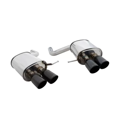 BMW 5 Series - 2011 to 2016 - Sedan [535i, 535i xDrive] (Rolled Black Quad Tips) (Axle-Back) (With M Sport Bumper)