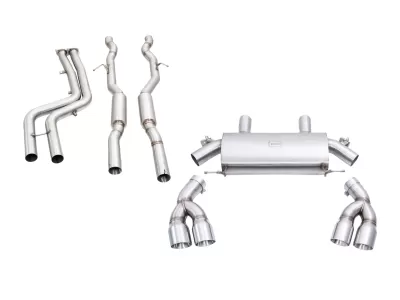 BMW X3 M - 2020 to 2023 - SUV [All] (Rolled Chrome Quad Tips) (Axle-Back)